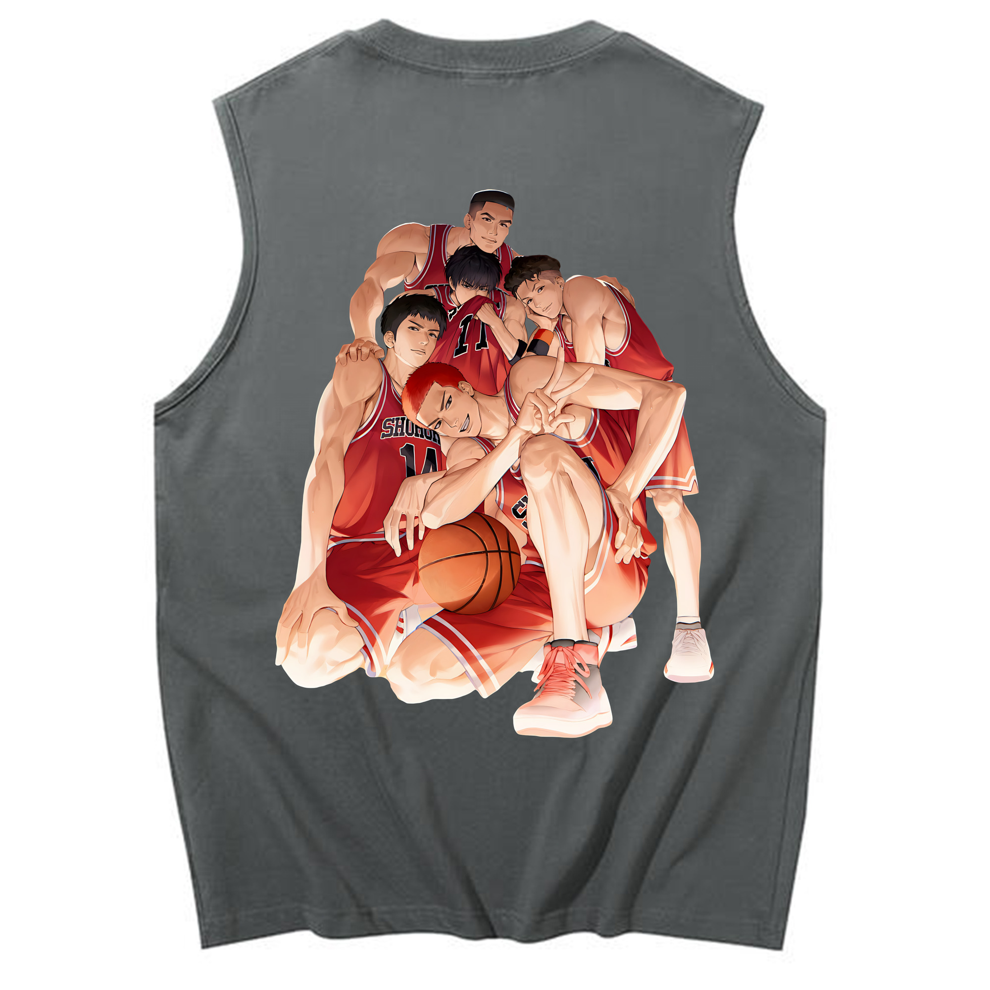 （画像用） SLAM DUNK／スラムダンク コットン100％タンクトップ（背面プリント）